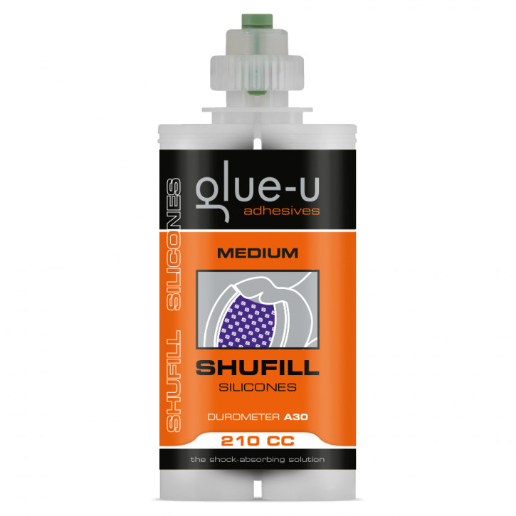 Hufpolster glue-u adhesives SHUFILL SILLICONES violett A30 medium 210 ml